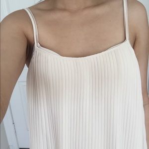 Cream (off white) spaghetti strap top.